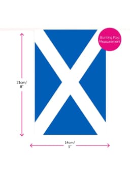 St Andrews Scottish Decorations - 5x3ft Flag & 33ft/10m Bunting - Perfect St Andrews Day & Scotland Party Decoration Set