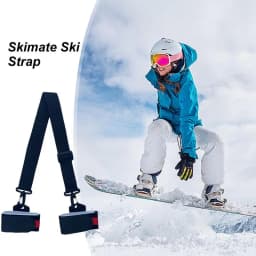 Ski Carrier Strap Winter Snowboard Wraps Ties Adjustable Carry Sling Straps Portable Winter Sport Equipment  ﻿ ﻿
