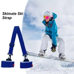 Ski Carrier Strap Winter Snowboard Wraps Ties Adjustable Carry Sling Straps Portable Winter Sport Equipment  ﻿ ﻿