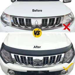 4x4 Exterior Accessories Bug Shield Hood Deflector Protector For Mitsubishi Triton 2015 2016 2017 2018