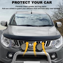 4x4 Exterior Accessories Bug Shield Hood Deflector Protector For Mitsubishi Triton 2015 2016 2017 2018