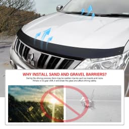 4x4 Exterior Accessories Bug Shield Hood Deflector Protector For Mitsubishi Triton 2015 2016 2017 2018