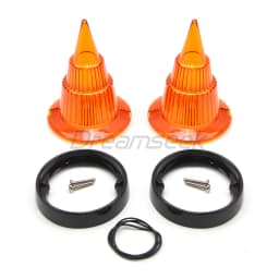 Turn Signal Light Cover Bezel Yellow Lens for Harley Touring Road Glide Electra Glide Road King 1986-2021 Indicator Visor Trim