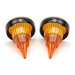 Turn Signal Light Cover Bezel Yellow Lens for Harley Touring Road Glide Electra Glide Road King 1986-2021 Indicator Visor Trim