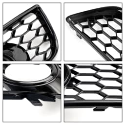 Artudatech Honeycomb Bumper Front Fog Light Grill Grille Cover Fit for for Audi A3 8P 2009-2013