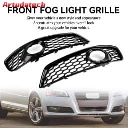 Artudatech Honeycomb Bumper Front Fog Light Grill Grille Cover Fit for for Audi A3 8P 2009-2013