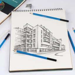 Art Pads For Drawing 3-Color Drawing Writing Notebook Top Spiral Bound Painting Sketch Pad Blank Art Creation Sketchbook Set Of