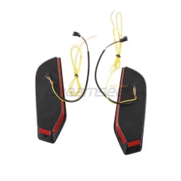 2x LED DRL Daytime Running Light For Toyota Sequoia XK80 2023+ W/ Dynamic Yellow Turn Signal Front Bumper Driving Fog Lamp Lens