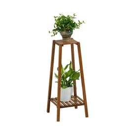 Voltsify Vintage Tiered Indoor Plant Stand Solid Wood Display Shelf