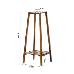 Voltsify Vintage Tiered Indoor Plant Stand Solid Wood Display Shelf