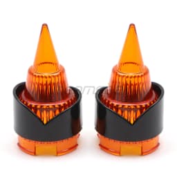 Yellow Lens Turn Signal Light Cover Blinker Bezel for Harley Dyna Softail 2000-2024 Motorcycle Indicator Visor Ring Trim