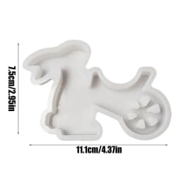 NEW Easter Bunny Push Ball Aromatherapy Candle Silicone Molds DIY Rabbits Plaster Cement Resin Soap Making Molds Crafts