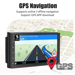 ESSGOO 7"/9"/10“ 2 DIN Android 14 4+64G Car Stereo Carplay Android Auto GPS Navi Bluetooth FM RDS Radio WIFI Touchscreen ChatGPT