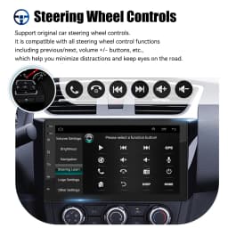 ESSGOO 7"/9"/10“ 2 DIN Android 14 4+64G Car Stereo Carplay Android Auto GPS Navi Bluetooth FM RDS Radio WIFI Touchscreen ChatGPT