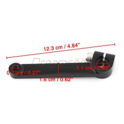 Inner Gear Shift Arm Lever Shifter Rocker Rod for Harley Electra Glide Super Glide Road King FLHR 1985-1996 Black CNC Aluminum