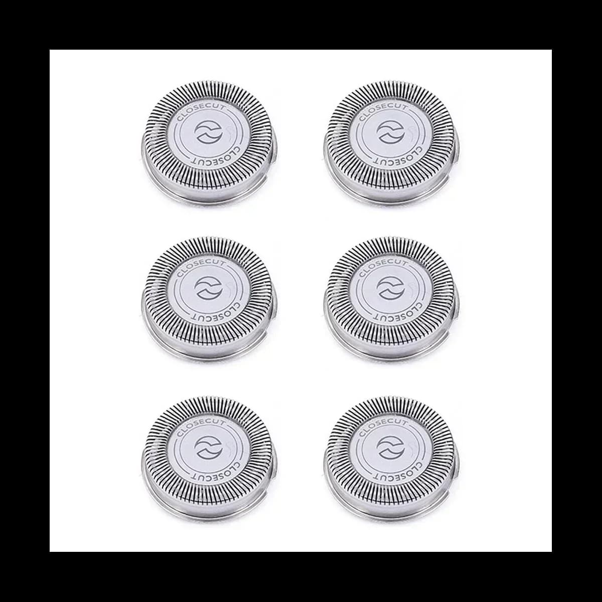 6Pack SH30 Replacement Heads for Philips Norelco Shaver Series 3000, 2000, 1000 and S738, with Durable Sharp Blades