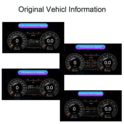 1920*720 12.3“ Dashboard Instrument Car Digital Cluster Virtual Cockpit For Chevrolet Malibu 2015-2018 QLED Screen Speedometer