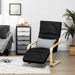 HOMCOM Lounge Chair Recliner Adjustable Footrest Home