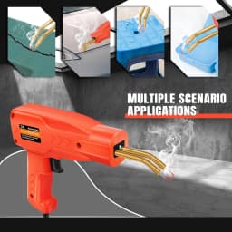 BRIEFNESS Car Bumper Repair Kit Plastic Welder Hot Nail Gun with Storage Case Lightweight Portable Plastic Welder