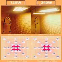 Quantum Board Grow Light 120W 240W Full Spectrum Lm301B 2.9Umol/J bead DIY with red light on/off switch