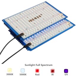 Quantum Board Grow Light 120W 240W Full Spectrum Lm301B 2.9Umol/J bead DIY with red light on/off switch
