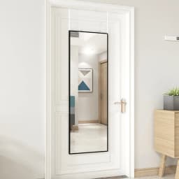 【Lifeideas】Full Length Mirror, Over The Door Mirror Full Length, Door Hanging, Rectangle,Wall Mirror,Full Body Mirror