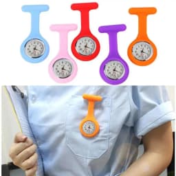 Pocket Watch Women's Digital Display Dial Clip-On Analog Clock Fob Nurse Brooch Pin Hang Pocket Electric Watch Fashion Watches