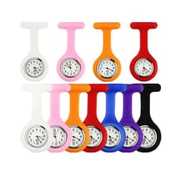 Pocket Watch Women's Digital Display Dial Clip-On Analog Clock Fob Nurse Brooch Pin Hang Pocket Electric Watch Fashion Watches
