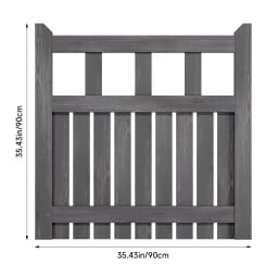 Outdoor Wooden Garden Gate Fence Door with T-hinges Stainless Steel Door Bolt