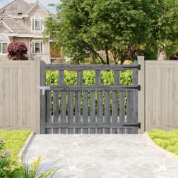 Outdoor Wooden Garden Gate Fence Door with T-hinges Stainless Steel Door Bolt