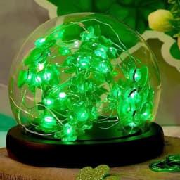 St. Patrick's Day Decoration Lights Battery Operated Patrick's Day Shamrock Lamp Battery Operated Decorative LED Fairy Lights