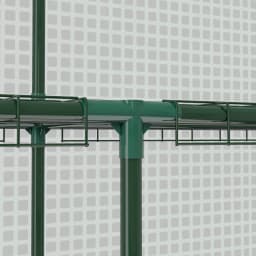 Outdoor Walk-In Greenhouse with 3 Tier Shelves with Reinforced Pe Cover, Green