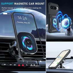 Case For Google Pixel 9 Pro XL 9 Pro 9 8A 8 Pro 7A Slide Camera Lens Military Ring Magnetic Kickstand Grade Bumpers Armor Covers