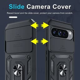 Case For Google Pixel 9 Pro XL 9 Pro 9 8A 8 Pro 7A Slide Camera Lens Military Ring Magnetic Kickstand Grade Bumpers Armor Covers