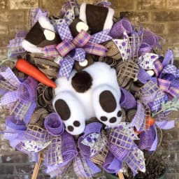 2025 Easter Rabbit Garland Front Door Bunny Butt Garland Pendant Happy Easter Party Decoration DIY Craft Supplies