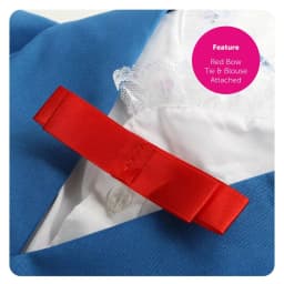 Girls Magical Nanny Costume - Easy button up Jacket with attached Blouse & Red Bow Tie - Mary Inspired World Book Day Outfit