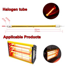 DATOUBOSS Portable 2000W Shortwave Infrared Paint Lamp Use For Car Body Drying 220V EU Warehouse Delivery EU UK Plug Support