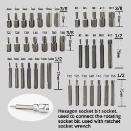 40Pcs/Set 3/8" & 1/2" Drive Male Female Torx Torque Tork Star Spline Bits Chrome Sockets Set For Car Garage Repair Tool