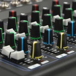 Bluetooth Audio Mixer USB DJ Sound Mixing Console 7-Channel Bands Mixing Boards for Live Streaming, Home KTV, Recording Studio