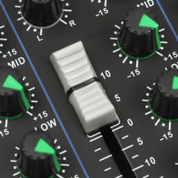 Bluetooth Audio Mixer USB DJ Sound Mixing Console 7-Channel Bands Mixing Boards for Live Streaming, Home KTV, Recording Studio