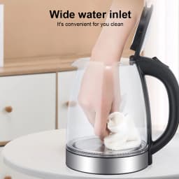 1.8L Electric Kettle Glass Tea Kettle Water Boiler 220V Auto Shut-Off Electric Kettle Home Kitchen Appliances