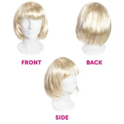 Blue Golden Ticket Winner Set - Blonde Bob Wig and Blue Face Paint - Violet Costume Set -World Book Day/ Book Week