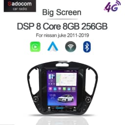 Wireless CarPlay Android 13.0 8 Core 8G+256G 8Core GPS Car Android Player Wifi Multimedia Navigation for Nissan Juke 2011-2019