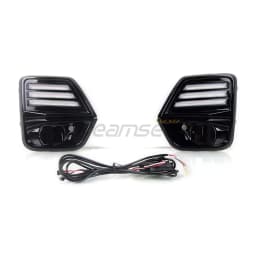 Pair LED DRL for Chevy Chevrolet Colorado 2023 2024 Daytime Running Light Fog Lamp with Dynamic Turn Signal Driving Front Bumper
