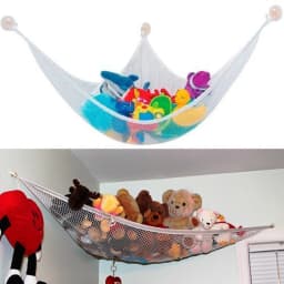 Baby Bedroom Nursery Cuddly Large Teddy Bear Soft Toy Hammock Storage Mesh Net