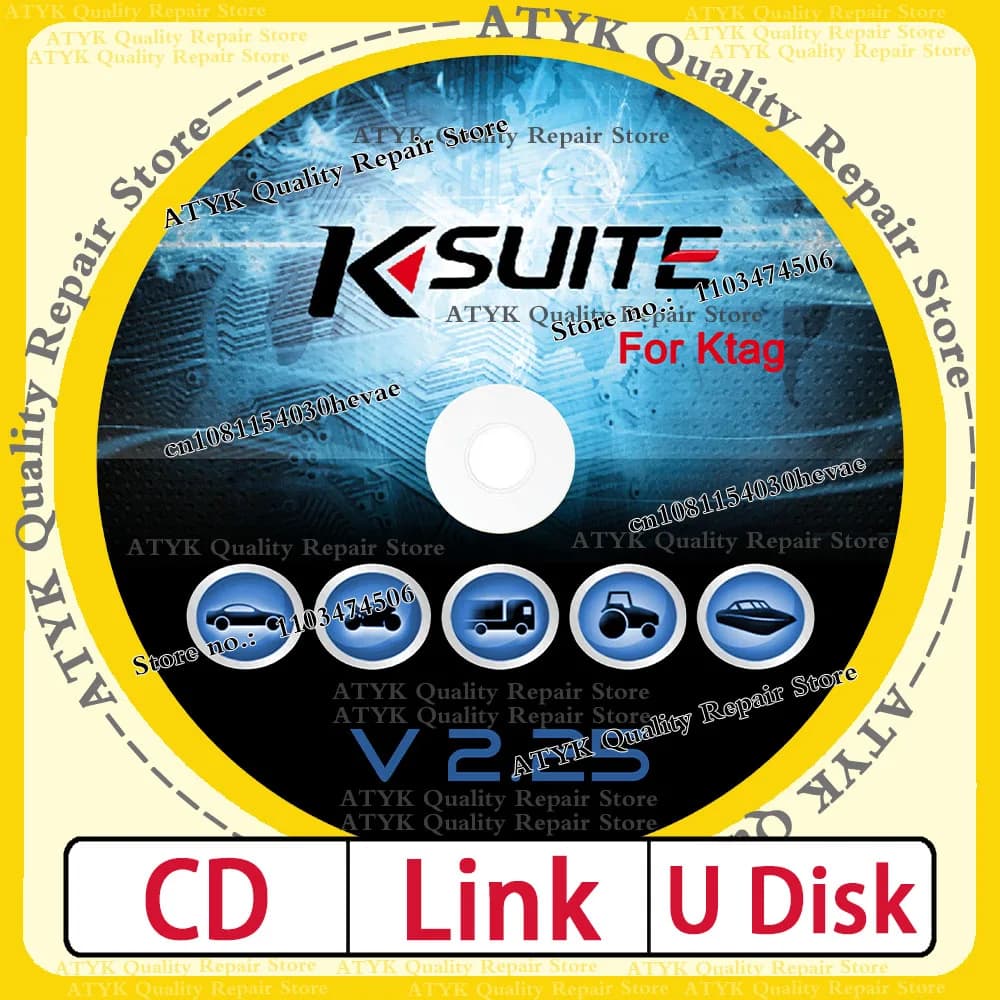 software KTAG 2.25 Ksuite obd2 Diagnostic Tuning ECU chip programming tool car truck bike boat tractor Code reader Program New