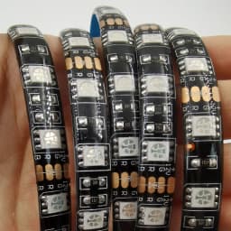 DC12V LED Strip 5050SMD 60LEDs/M Black PCB Board Flexible LED Light Waterproof RGB 5050 LED Tape For TV Background Decoration