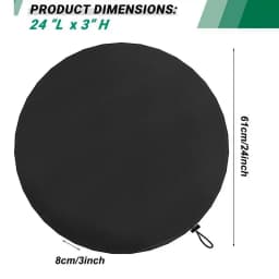 Dartboard Cover Heavy Duty 600D Oxford Waterproof Protective Outdoor Indoor Dartboard Dust Cover for 24Inch Dart Board ﻿