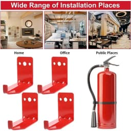 Fire Extinguisher Bracket 4X Fire Extinguisher Hooks Metal Fire Extinguisher Holder With Screws For Home Car RV Truck