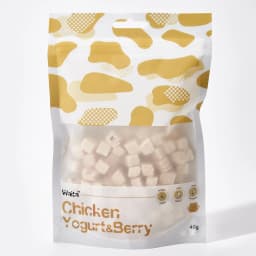 Waita Freeze Dried Chicken, Yogurt & Berry 40g High Protein Low Fat Training Reward 100% natural